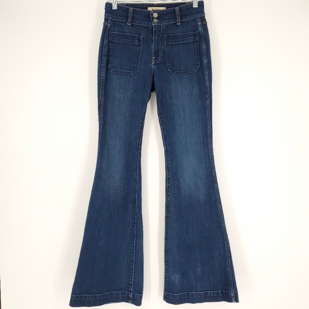 Anthro Holding Horses Farrah Flares Mid Rise Jeans